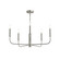 Reines Five Light Chandelier in Brushed Nickel (54|P400446-009)