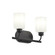 Reines Two Light Bath Vanity in Matte Black (54|P300578-31M)