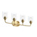Ilia Four Light Bath Vanity in Brushed Gold (54|P300574-191)