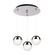 Pluto LED Pendant in Chrome (347|MP402801CH-03)