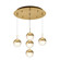 Pluto LED Pendant in Brushed Gold (347|MP402801BG-05)