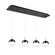 Pluto LED Pendant in Black Chrome (347|MP402801BC-04)