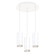 Cameo LED Pendant in White (347|MP401431WH-03)