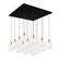 Bolla LED Pendant in Black/Opal Glass (347|MP3106BKOP-16)