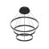 Cerchio LED Chandelier in Black (347|CH87332-BK-UNV-010)