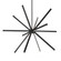 Sirius LED Chandelier in Black (347|CH14356-BK-UNV)
