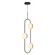 Tagliato LED Pendant in Matte Black/Brushed Gold (452|PD302003MBBG-UNV)