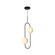 Tagliato LED Pendant in Matte Black/Brushed Gold (452|PD302002MBBG-UNV)