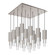 Bordeaux LED Pendant in Brushed Nickel/Clear Ribbed Glass (452|MP502204BNCR-16)