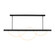 Uneri LED Linear Chandelier in Nightshade Black (182|SLLS83927B)