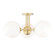 Stella Three Light Semi Flush Mount in Aged Brass (428|H105603-AGB)