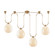 Jove Four Light Linear Pendant in Patina Brass (67|F7558-PBR)