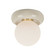 Tyra One Light Flush Mount in Aged Brass (428|H1160501-AGB/CIC)