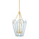 Clarisse Three Light Lantern in Aged Brass (428|H1132703-AGB/SAO)