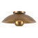 Umbra One Light Semi-Flush Mount in Vintage Brass (347|SF11914-VB)
