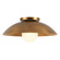 Umbra One Light Semi-Flush Mount in Vintage Brass/Opal Glass (347|SF10814-VB/OP)