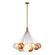Bolla LED Chandelier in Brushed Gold/Mixed Glass (347|CH3128-BG/MGL)