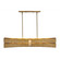 Dos Six Light Linear Pendant in Rustic Gold and Brushed Gold (33|528461RBG)