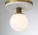 Carnagie LED Flush Mount in Antique Brass (40|50187-010)