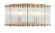 Glasbury Five Light Flush Mount in Gold (40|49185-010)