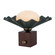 Furrow One Light Table Lamp in Pine Green (452|TL354012PGN)