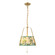 Scout Two Light Pendant in Brushed Gold/Green Linen (452|PD675213BGGL)