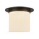 Mineral One Light Flush Mount in Urban Bronze/Alabaster (452|FM360118UBAR)