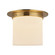 Mineral One Light Flush Mount in Patina Brass/Alabaster (452|FM360118PTBAR)