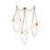 Petra LED Chandelier in Vintage Brass/Cloud Glass (452|CH372103VBCDG)