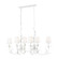 Aslin Six Light Linear Chandelier in Textured White (224|830-44L-TXWH)