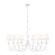 Aslin Eight Light Chandelier in Textured White (224|830-42TXWH)