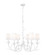 Aslin Six Light Chandelier in Textured White (224|830-31TXWH)