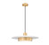 Ludo LED Pendant in Matte White + Modern Gold (224|829P20-MW-MGLD-LED)