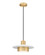 Ludo LED Pendant in Matte White + Modern Gold (224|829P12-MW-MGLD-LED)