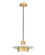Ludo LED Pendant in Matte White + Modern Gold (224|829P12-MW-MGLD-LED)