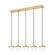 Renaud LED Linear Chandelier in Modern Gold (224|827P6-5L-MGLD-LED)