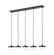 Renaud LED Linear Chandelier in Matte Black (224|827P6-5L-MB-LED)
