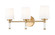 Henri Three Light Vanity in Modern Gold (224|7700-3V-MGLD)