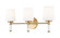 Henri Three Light Vanity in Modern Gold (224|7700-3V-MGLD)