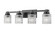 Jacqueline Four Light Vanity in Matte Black (224|6101-4V-MB)
