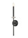 Gaultier One Light Wall Sconce in Matte Black + Modern Gold (224|6100-1S-MB)