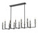 Gaultier 12 Light Linear Chandelier in Matte Black + Modern Gold (224|6100-12L-MB)