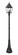 Raphael Three Light Outdoor Post Mount in Sand Black (224|5029PHBR-564P-BK)
