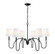 Jisele Six Light Chandelier in Matte Black (224|4505-6MB)
