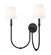 Jisele Two Light Wall Sconce in Matte Black (224|4505-2S-MB)