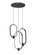 Saros LED Chandelier in Matte Black (224|4101-3MB-LED)
