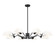 Breton Eight Light Chandelier in Matte Black (224|3048-8MB)
