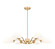 Breton Six Light Chandelier in Modern Gold (224|3048-6MGLD)