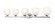 Colette Five Light Vanity in Chrome (224|1963-5V-CH)