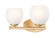 Colette Two Light Vanity in Modern Gold (224|1963-2V-MGLD)